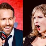 Composite showing  Ryan Reynolds and Taylor Swift